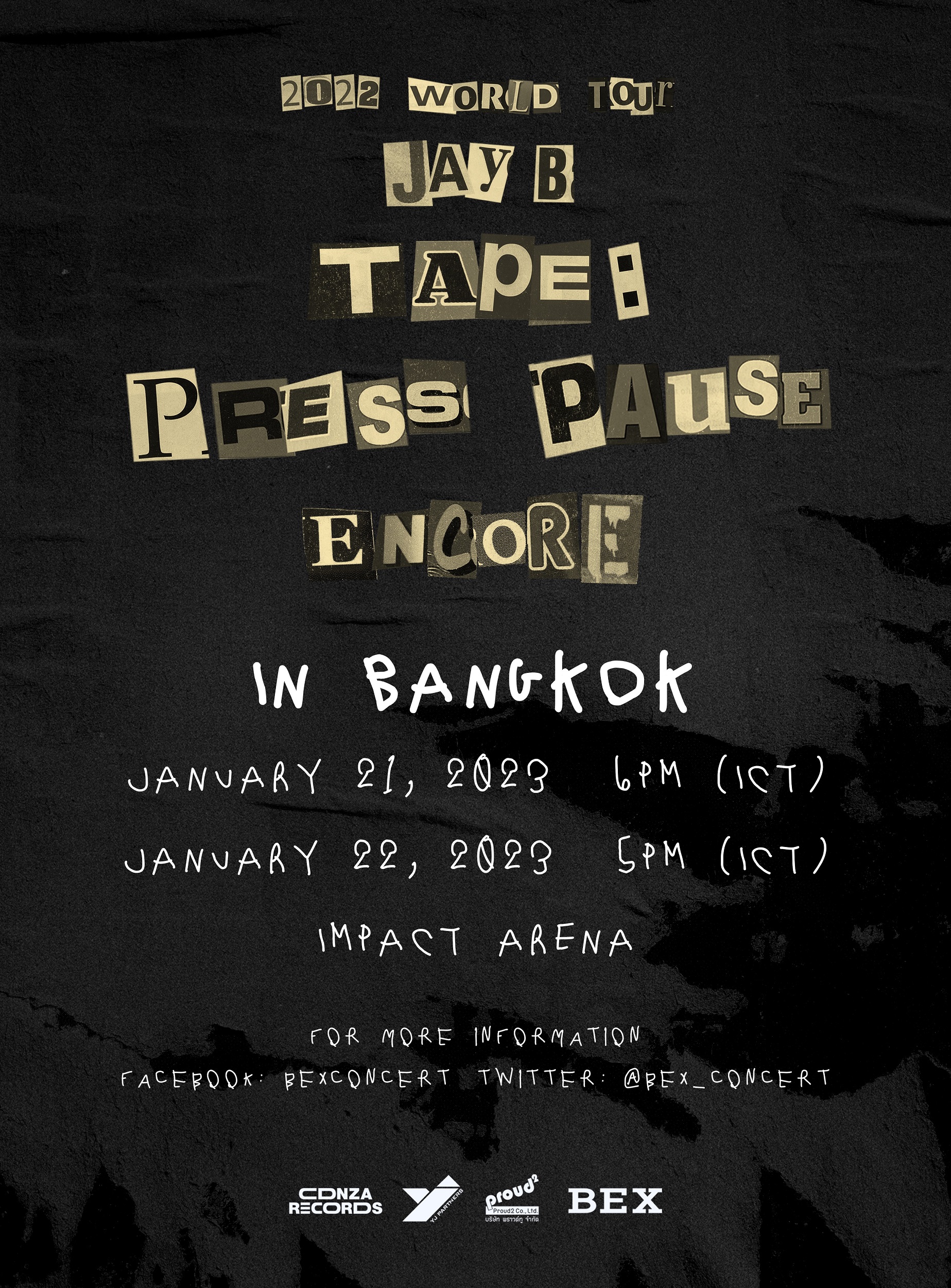 สัญญาเป็นสัญญา! 'JAY B' กลับมาจัดคอนเสิร์ต 2022 WORLD TOUR JAY B TAPE ...